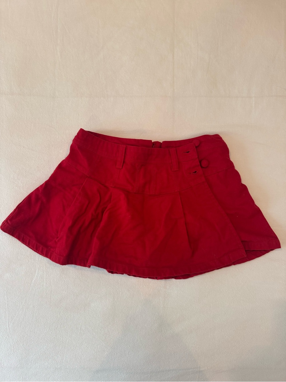 We the Free - Red Flared Mini Skirt